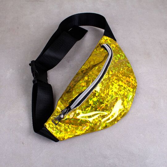 Женская поясная сумка, бананка SWDF, желтая П1389
