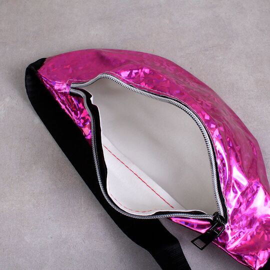 Женская поясная сумка, бананка SWDF, розовая П1391