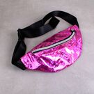 Женская поясная сумка, бананка SWDF, розовая П1391