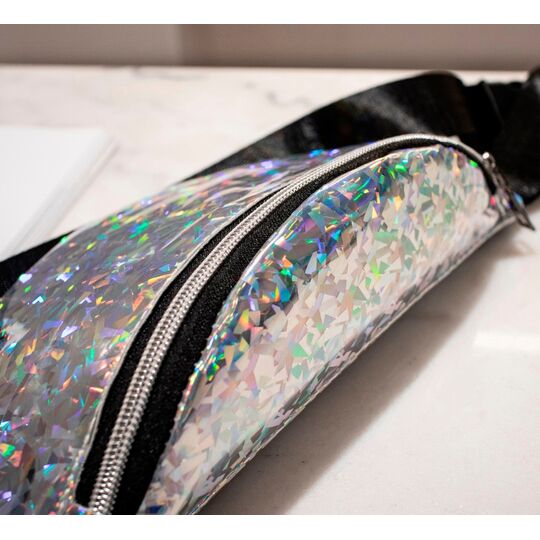 Жіноча поясна сумка, бананка SWDF, блакитна П1392