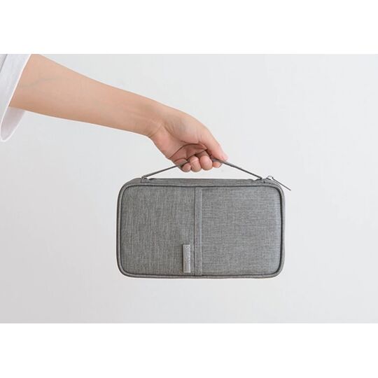 Гаманець органайзер для подорожей, сірий П1396
