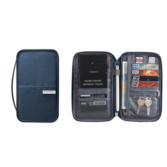 Гаманець органайзер для подорожей, сірий П1396