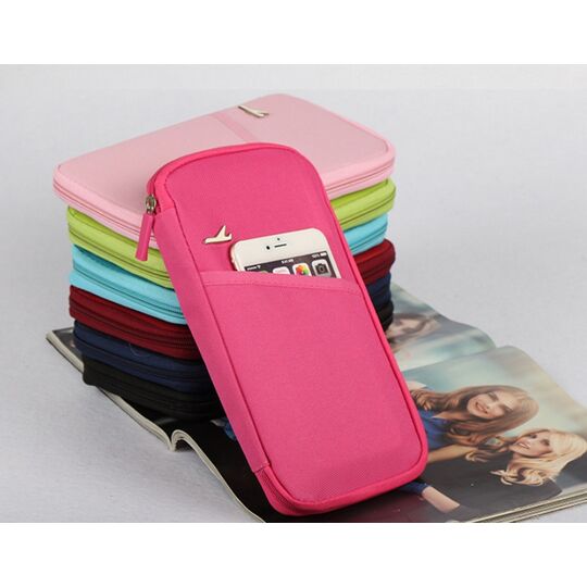 Гаманець органайзер для подорожей, чорний П1403