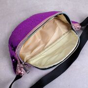 Женская поясная сумка, бананка, фиолетовая П1406