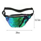 Женская поясная сумка, бананка, золотая П1409