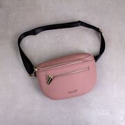 Женская поясная сумка, бананка Petrichor, розовая П1413