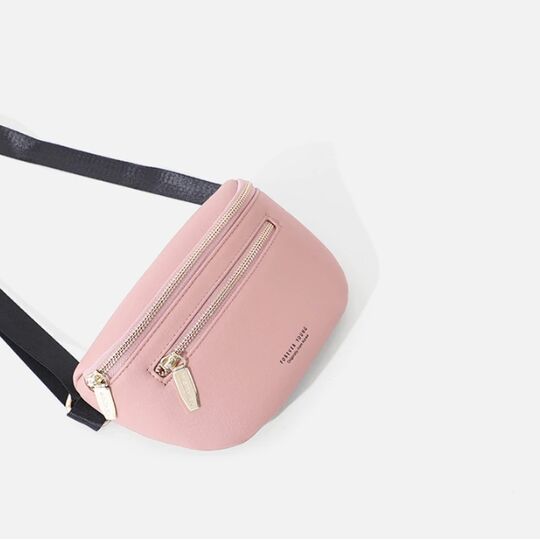 Жіноча поясна сумка, бананка Petrichor, бежева П1414