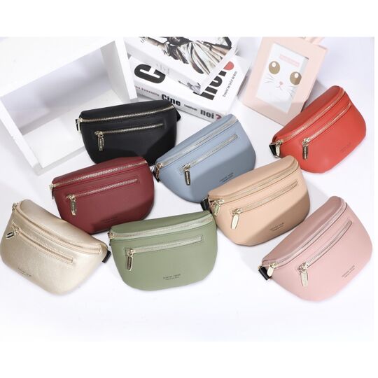 Женская поясная сумка, бананка Petrichor, зеленая П1415