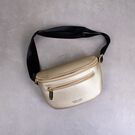 Жіноча поясна сумка, бананка WEICHEN, золотиста П1416