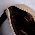 Жіноча поясна сумка, бананка WEICHEN, золотиста П1416