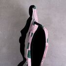 Сумка поясная, бананка, розовая П1419