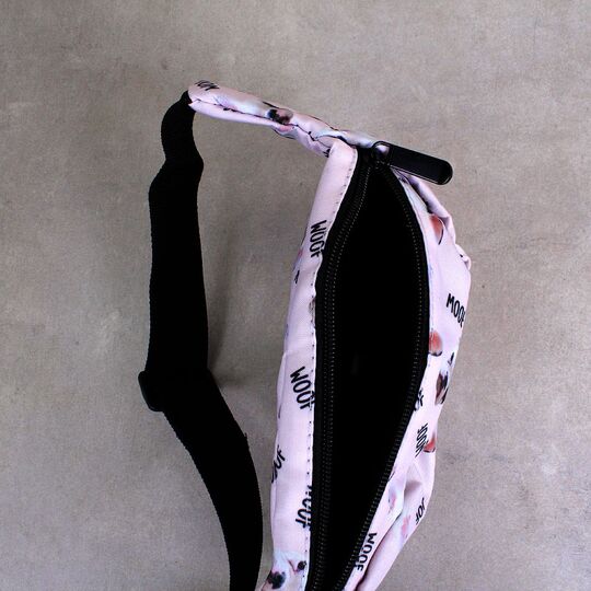 Сумка поясная, бананка, Чихухуа розовая П1423