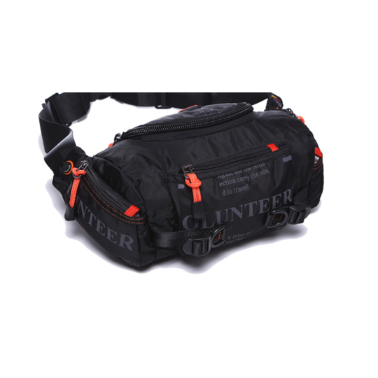 Сумка мужская на пояс, на плечо, черная П1431