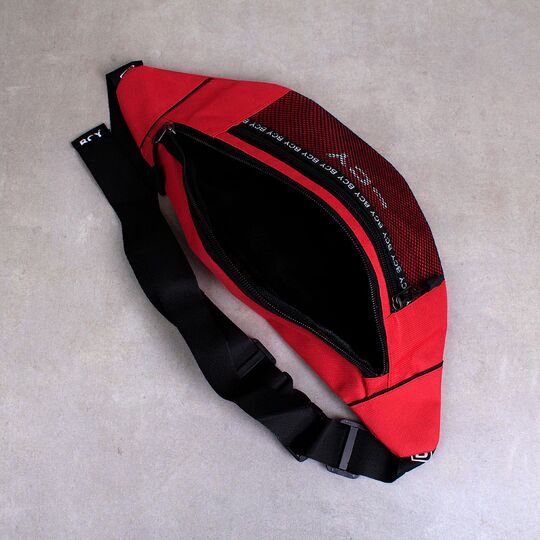 Женская поясная сумка, бананка, красная П1434 Женская поясная сумка, бананка, красная П1434