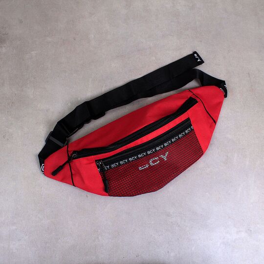 Женская поясная сумка, бананка, красная П1434 Женская поясная сумка, бананка, красная П1434