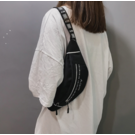 Женская поясная сумка, бананка, черная П1436