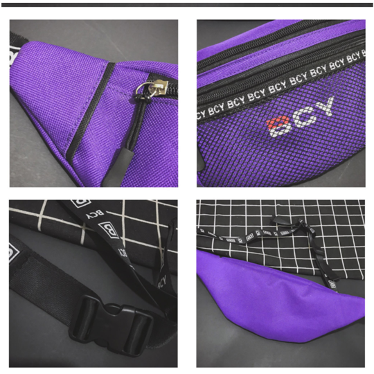 Женская поясная сумка, бананка, черная П1436