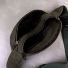 Сумка поясна, бананка, зелена П1446 Сумка поясна, бананка, зелена П1446