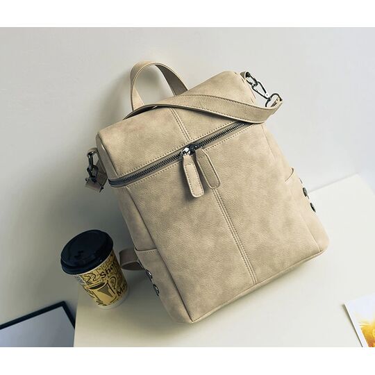 Жіночий рюкзак, бежевий П0045