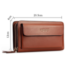 Мужская барсетка LEINASEN, черная П1450