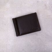 Затиск для грошей, гаманець GUBINTU, коричневий П1453