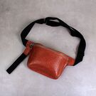 Женская поясная сумка, бананка, оранжевая П1454 Женская поясная сумка, бананка, оранжевая П1454