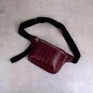 Женская поясная сумка, бананка, красная П1457