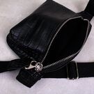 Женская поясная сумка, бананка, черная П1458