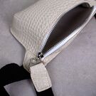 Жіноча поясна сумка, бананка, бежева П1459 Жіноча поясна сумка, бананка, бежева П1459