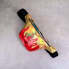 Сумка поясна, бананка, 'Полум'я' золотиста П1460