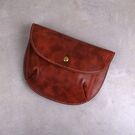 Женская поясная сумка, бананка, коричневая П1463