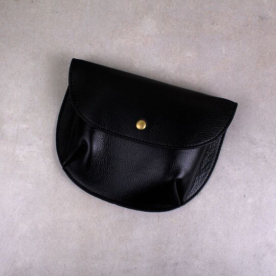 Женская поясная сумка, бананка, черная П1464