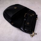 Женская поясная сумка, бананка, черная П1464