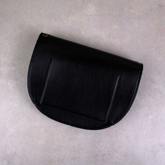 Женская поясная сумка, бананка, черная П1464