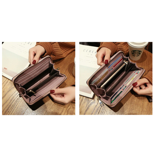 Жіночий гаманець, сірий П1477