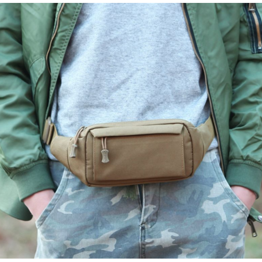 Сумка поясна, бананка, хакі П1482