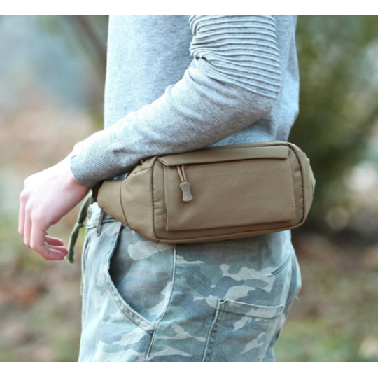 Сумка поясна, бананка, хакі П1482