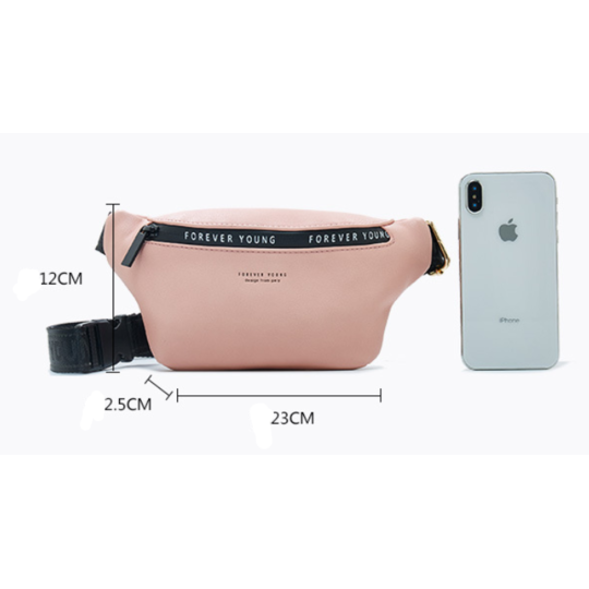 Поясна сумка, бананка Pierre Loues, червона П1490