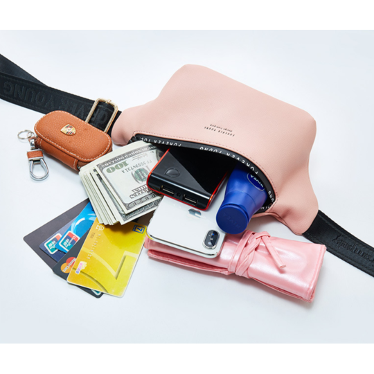 Поясна сумка, бананка Pierre Loues, червона П1490