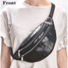 Женская сумка на пояс, бананка RAVIDINO, коричневая П1495