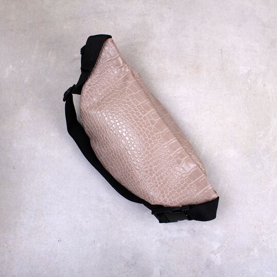 Жіноча сумка на пояс, бананка RAVIDINO, бежева П1497