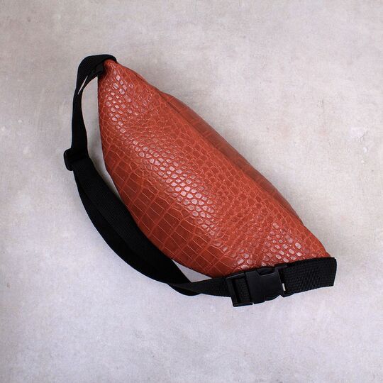 Жіноча сумка на пояс, бананка RAVIDINO, коричнева П1499