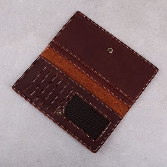 Кошелек мужской, портмоне SIMLINE, коричневый П1502