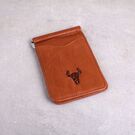 Зажим, кошелек мужской "Ming Clan" коричневый П1504