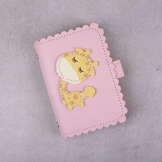 Визитница, картхолдер розовая П1507