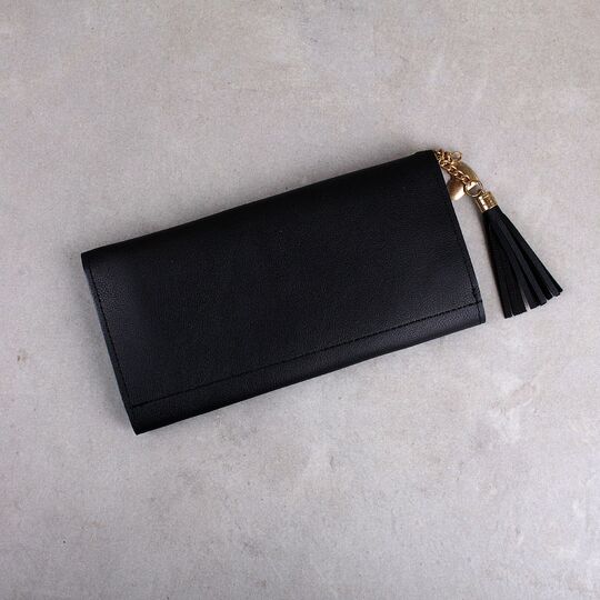 Жіночий гаманець, чорний П0051 Жіночий гаманець, чорний П0051