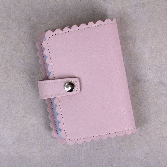 Визитница, картхолдер розовая П1517