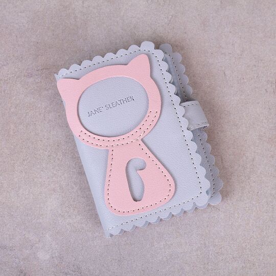 Визитница, картхолдер голубая П1518