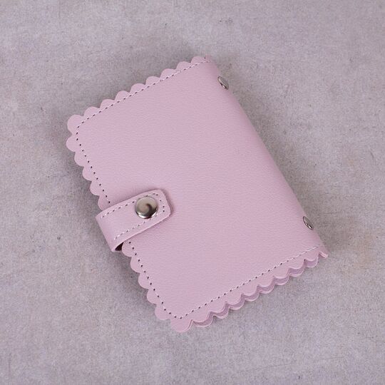 Визитница, картхолдер розовая П1524