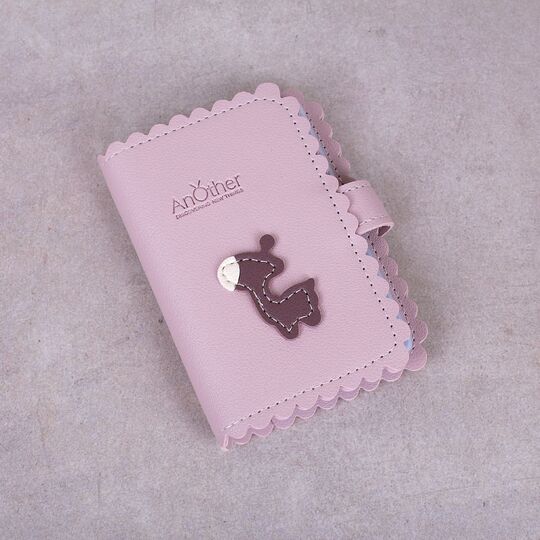 Визитница, картхолдер розовая П1524